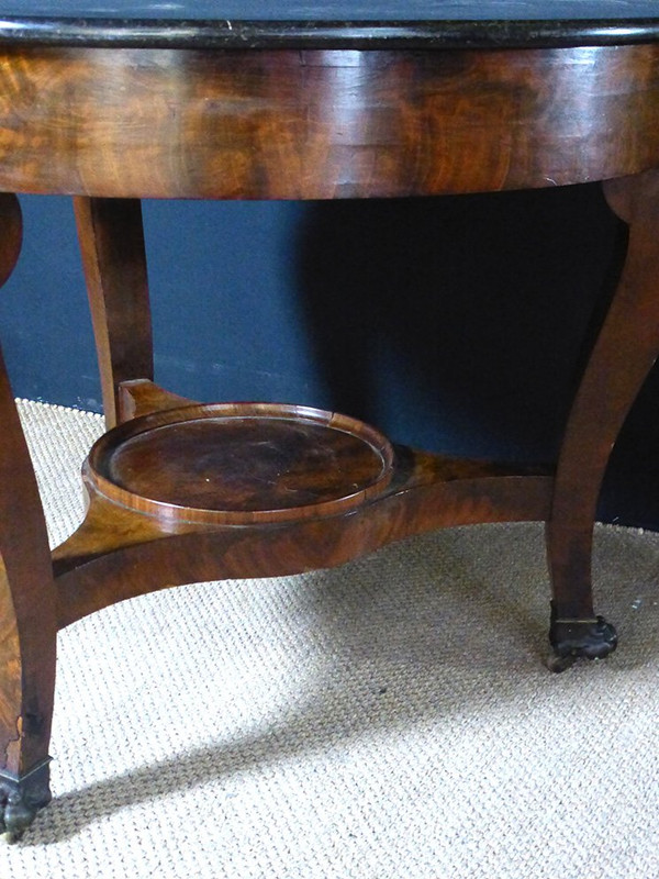 Mahogany Living Room Pedestal Table