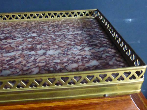 Louis XVI Style Cylinder Desk In Marquetry