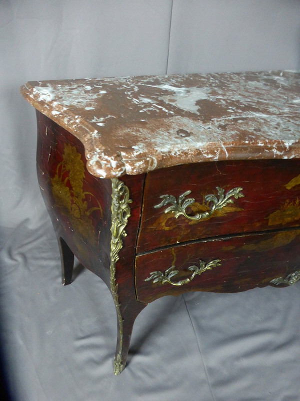 Commode Style Louis XV En Laque