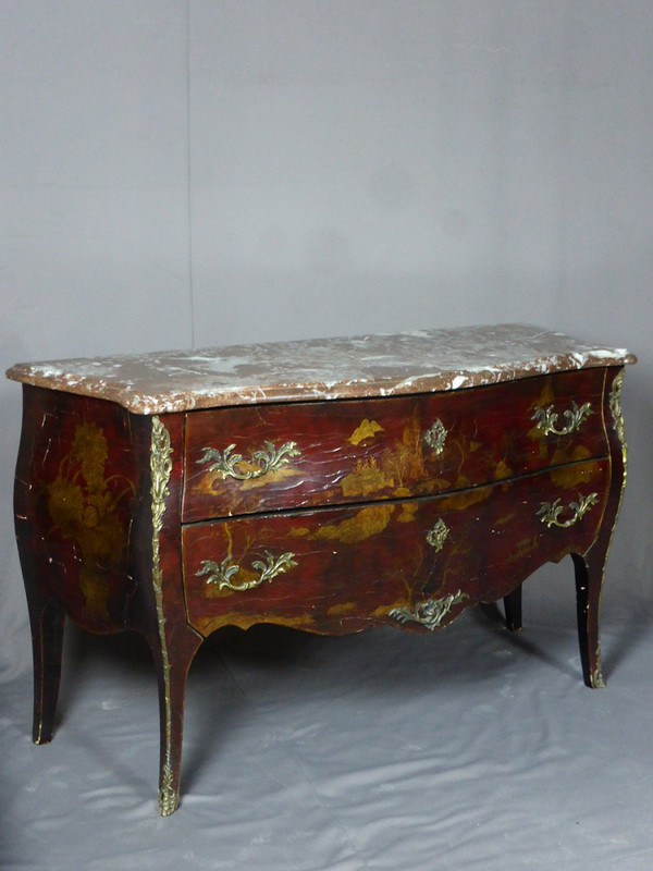 Commode Style Louis XV En Laque