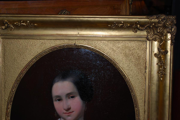 Portrait Of Young Girl Signed By C Elb