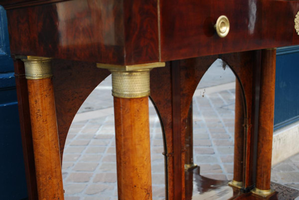 Large Empire Console Mahogany And Ash XIX