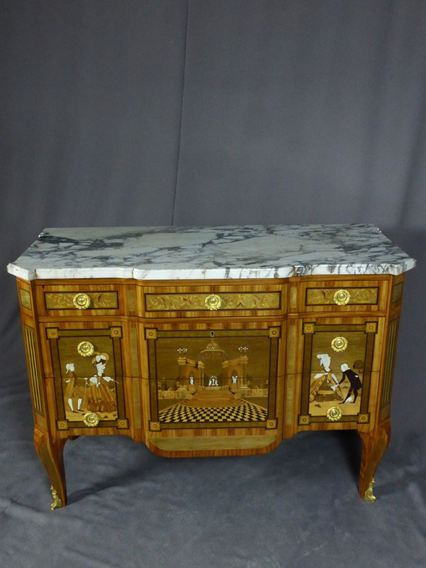 Commode Transition Louis XV Louis XVI