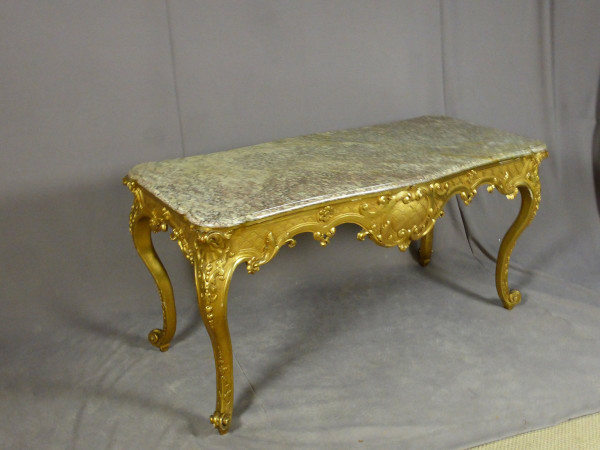 Middle Table In Golden Wood 19th Century