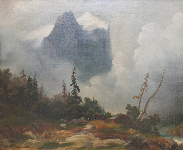 Augustin BADER - Blick auf das Charmey-Tal in der Schweiz