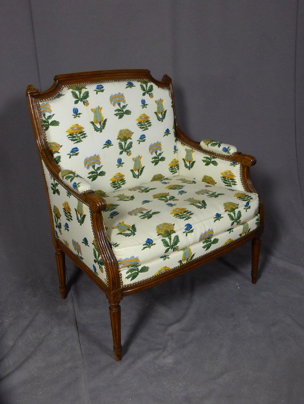 Pair of Marquise Armchairs Late 19th Century