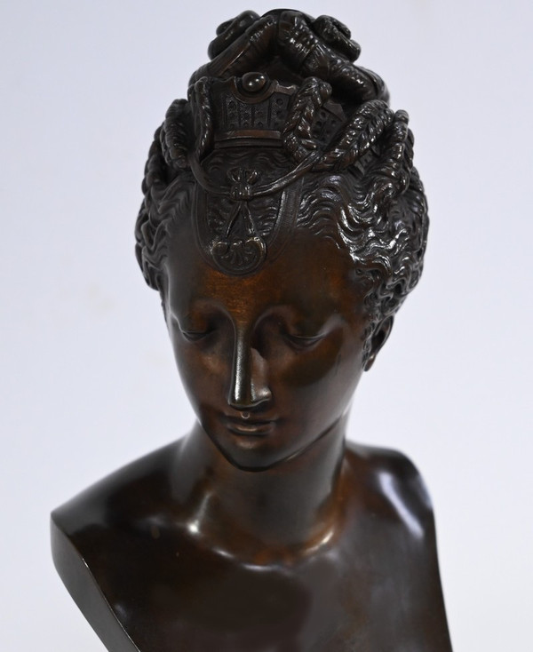 Bronze Bust of Diane de Poitiers, after J.Goujon - Late 19th century