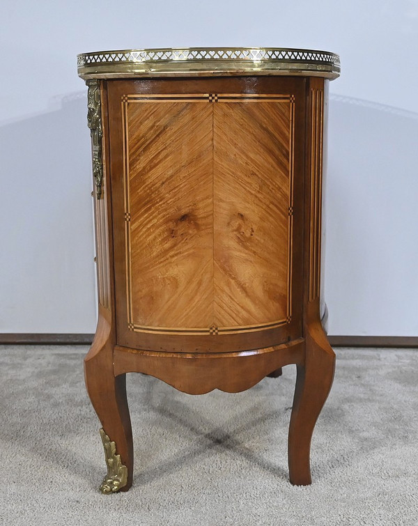 Commode Rognon en Bois Précieux, style Transition Louis XIV / Louis XV – Fin XIXe