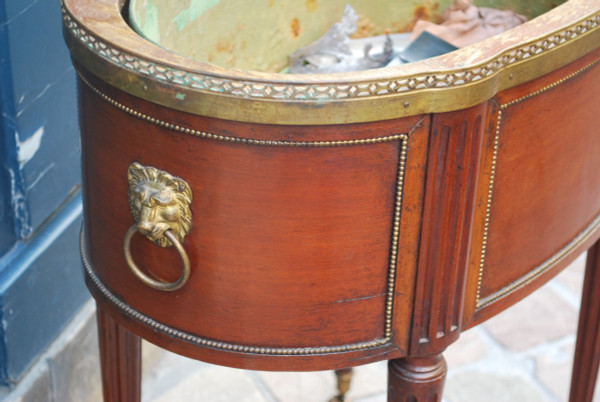 Louis XVI Style Mahogany Planter Stamped By Mailfert