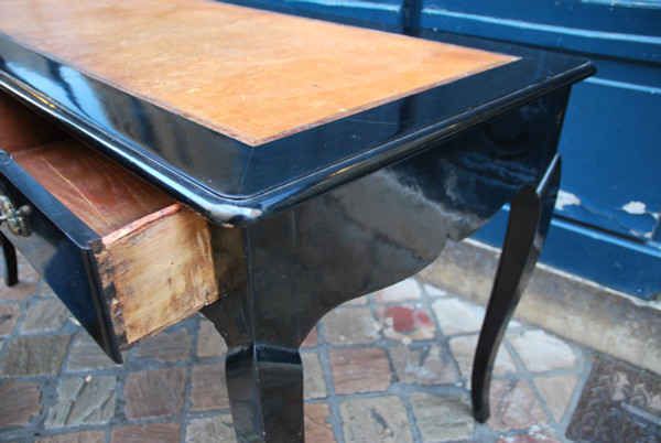 Flat Desk In Blackened Pear Tree D Louis XV Period