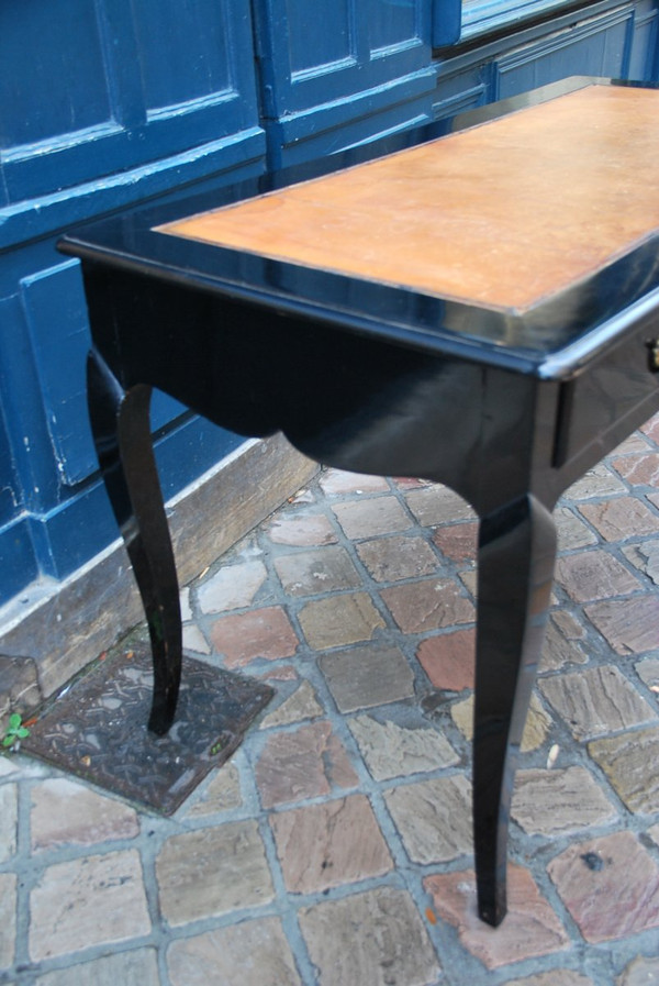 Flat Desk In Blackened Pear Tree D Louis XV Period