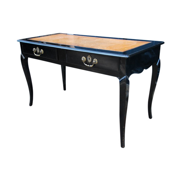 Flat Desk In Blackened Pear Tree D Louis XV Period