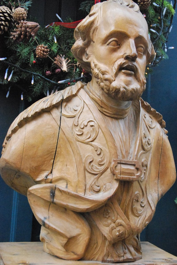 Saint Character In Carved Wood XVIII