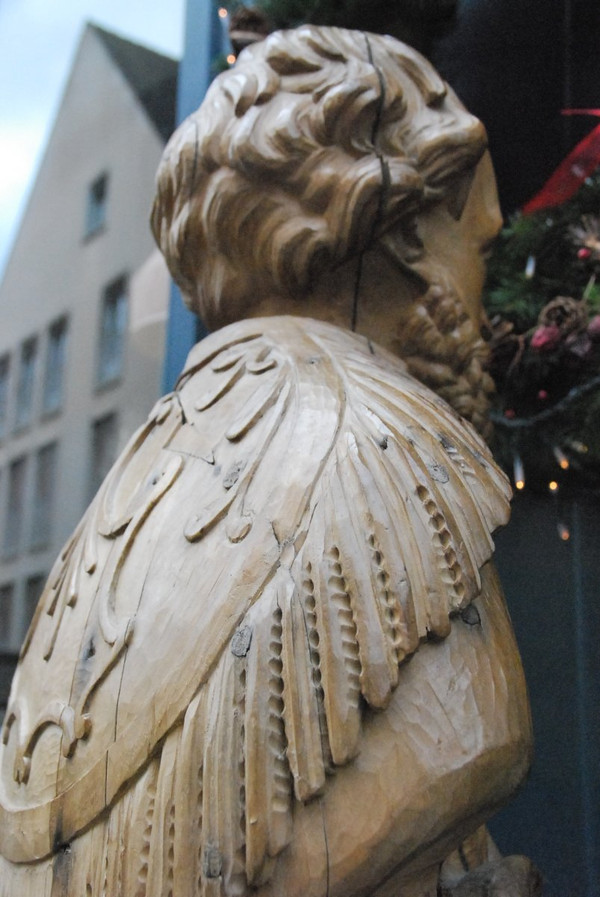 Saint Character In Carved Wood XVIII