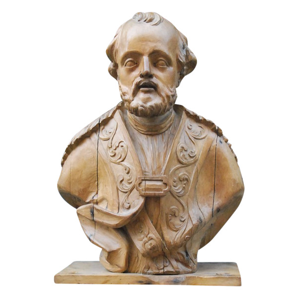 Saint Character In Carved Wood XVIII