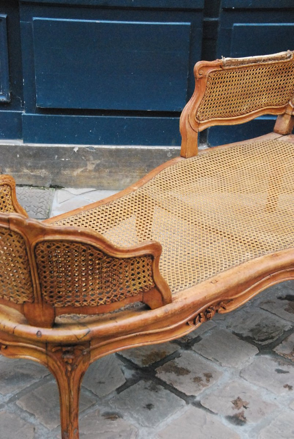 Beautiful Lounge Chair In Natural Wood D Louis XV Period.xviii