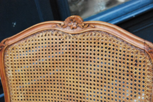 Beautiful Lounge Chair In Natural Wood D Louis XV Period.xviii