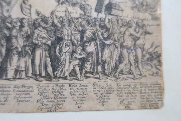 17th century engraving, The triumph of Christ