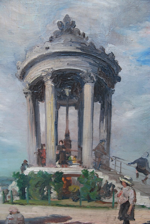 The Kiosk, Oil On Canvas Signed