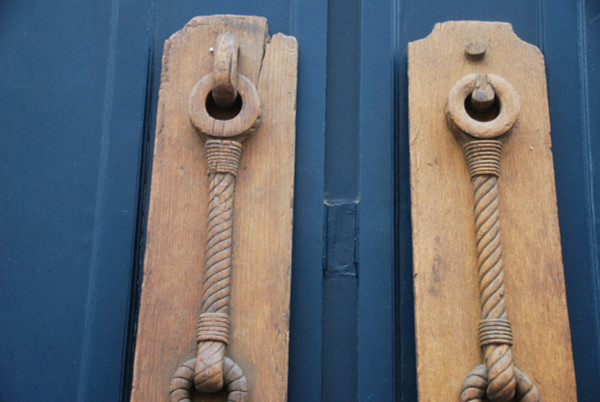 Paire De Grands éléments En Bois à Décor De Cordes , Travail XVIIIe siècle