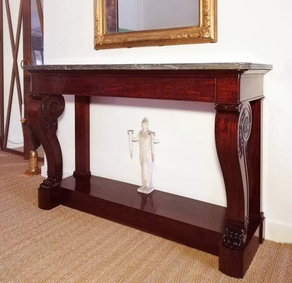 Georges Jacob and Jacob Desmalter, Important Empire-period stamped console table.