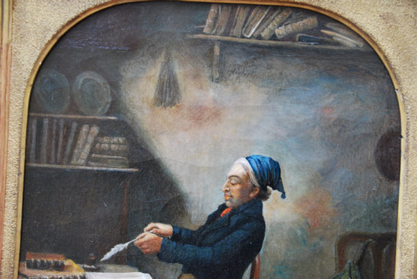 Oil The Notary Clerk, 19th century work