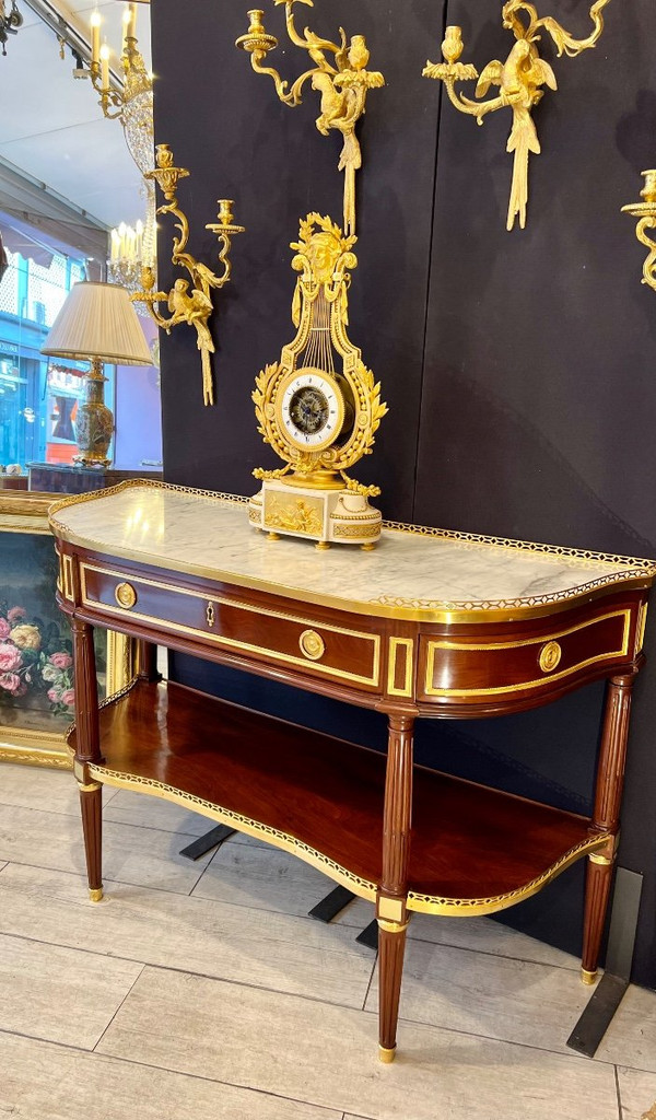 Louis XVI period console Stamped De Birckel