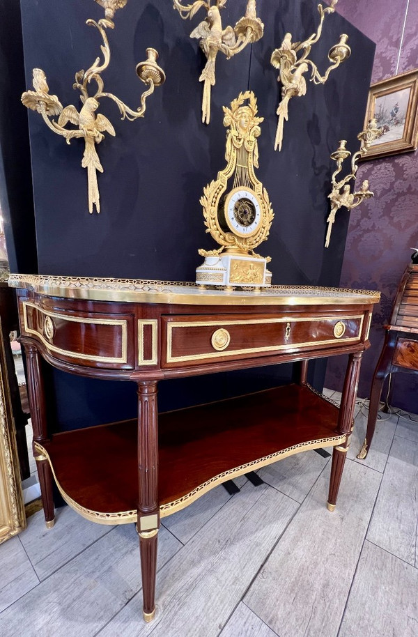 Louis XVI period console Stamped De Birckel