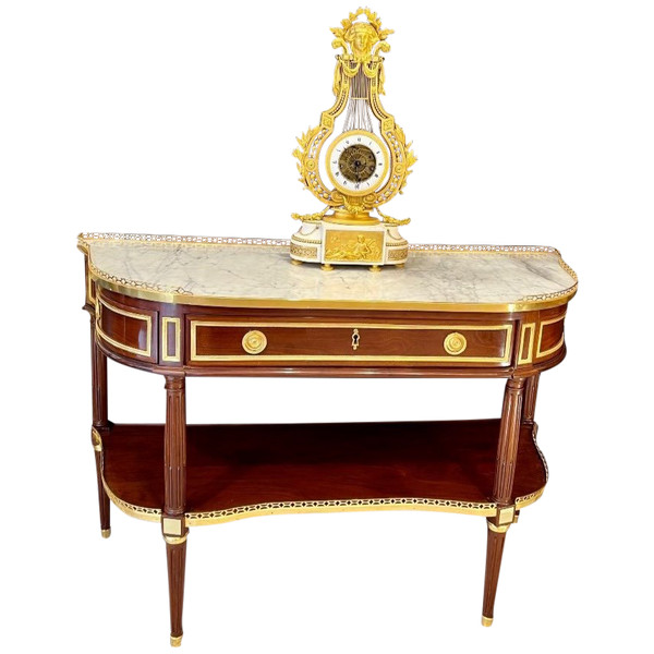 Louis XVI period console Stamped De Birckel