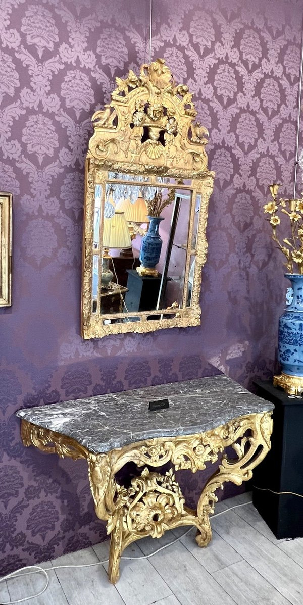 Regency period glazed mirror