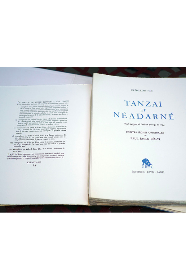Curiosa : CRÉBILLON FILS, "TANZAÏ et NÉADARNÉ", illustration by Paul Émile BÉCAT