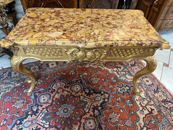 GILDED WOOD GAME TABLE 18th century