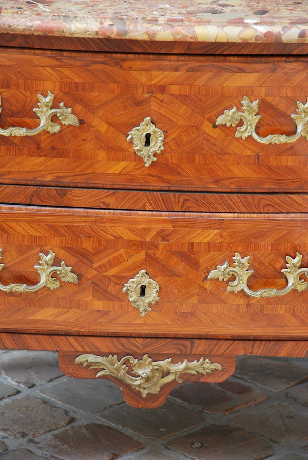 Commode En Placage D Period Régence XVIII