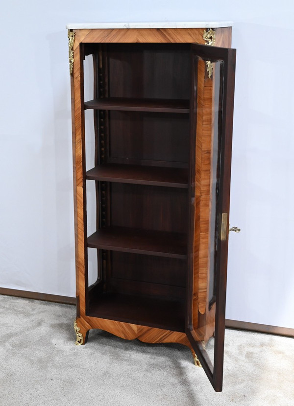 Small Rosewood Display Case, Louis XV Style - Late 19th century