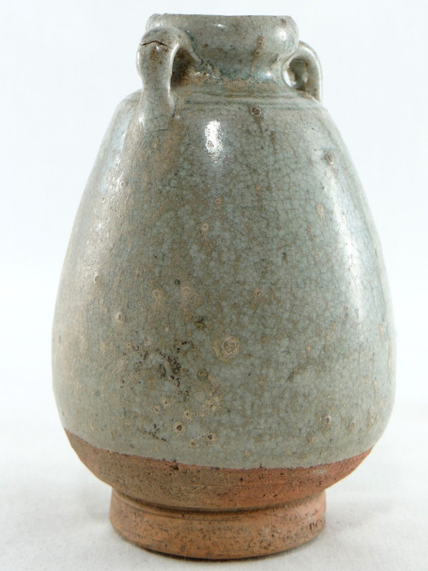 Thailand, Sawankhalok, 14th-16th Century, Small Celadon Ceramic Jar.