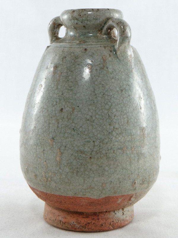 Thailand, Sawankhalok, 14th-16th Century, Small Celadon Ceramic Jar.