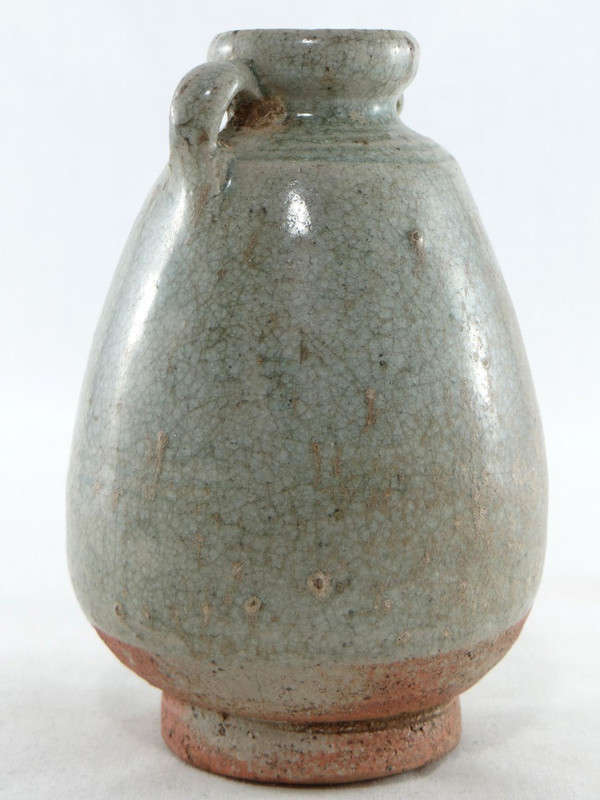 Thailand, Sawankhalok, 14th-16th Century, Small Celadon Ceramic Jar.