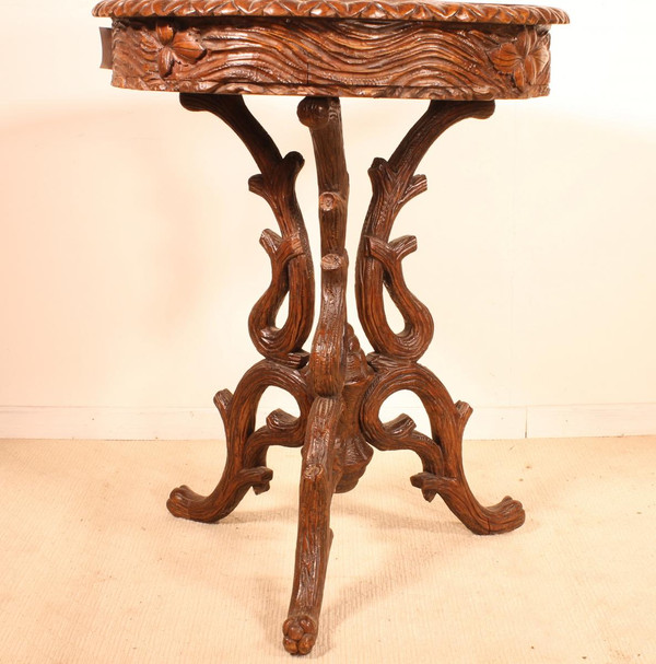 19th Century Black Forest Planter In Oak