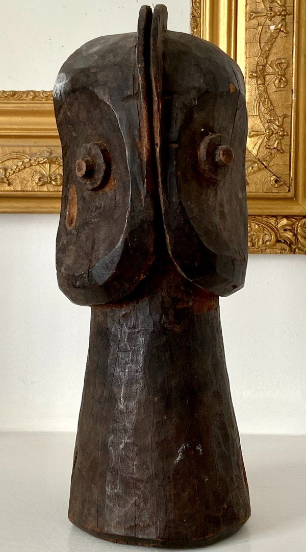 Bembe People, Democratic Republic Of Congo, First Half 20th Century, Janus Figure Sculpture.