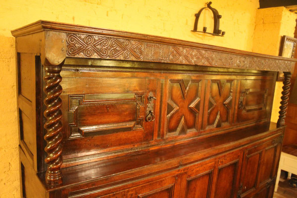 English Buffet Period James II 17 ° Century In Oak