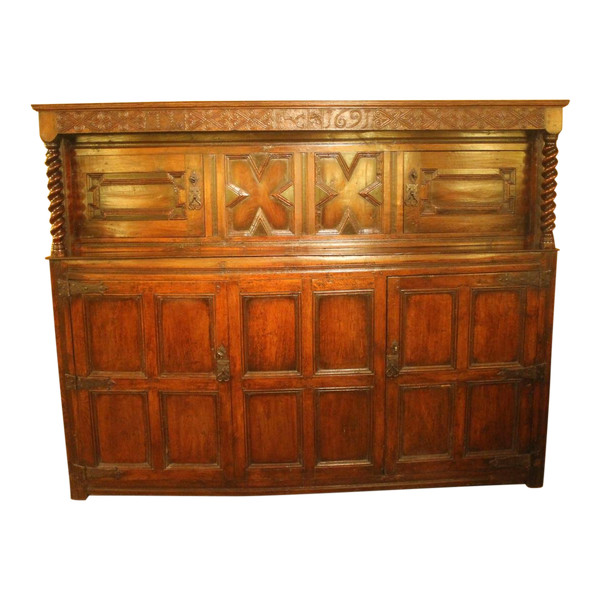 English Buffet Period James II 17 ° Century In Oak