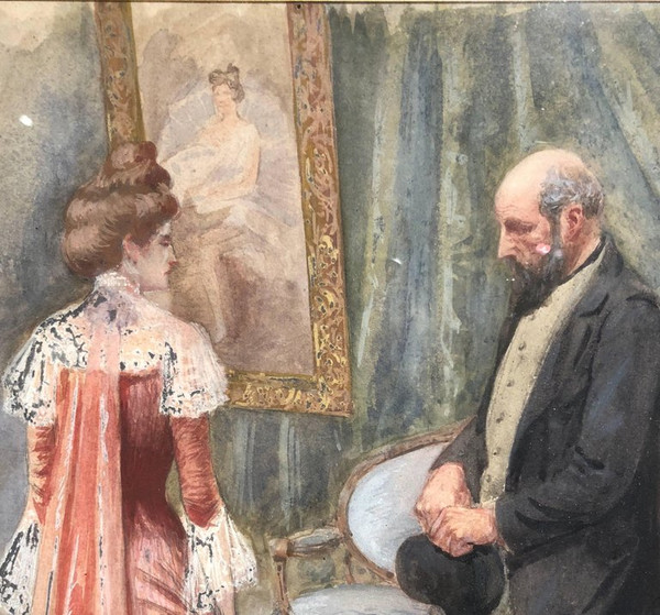 At the Salon, Georges Charlet (xix-xx)