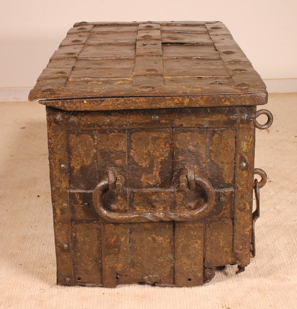 Nuremberg 17th Century Wrought Iron Chest