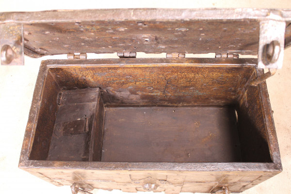 Nuremberg 17th Century Wrought Iron Chest