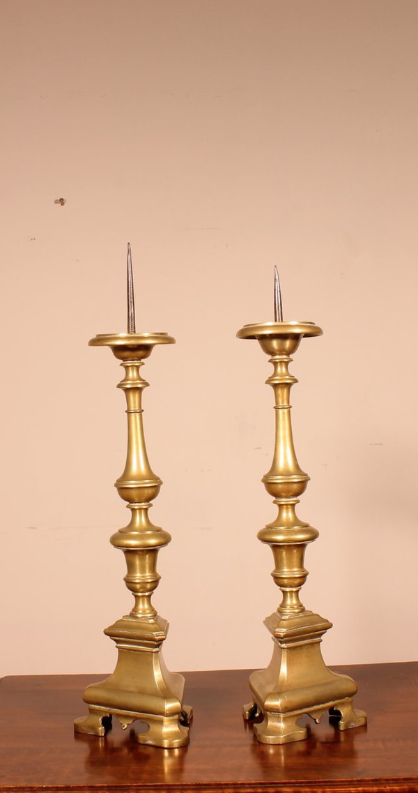 Pair Of Italian Torches Late 17th Century