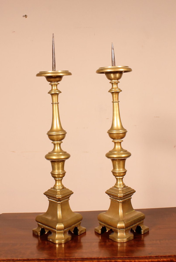 Pair Of Italian Torches Late 17th Century