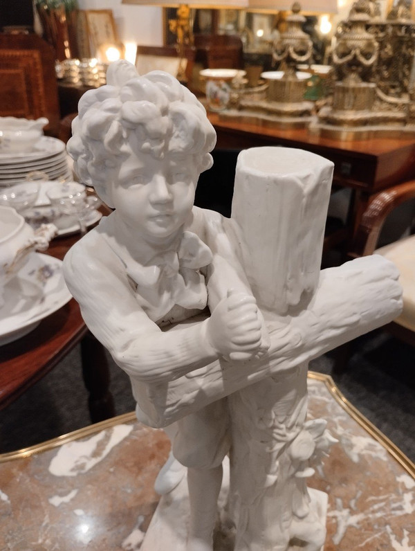 Pleading Child - Porcelain Biscuit - Late XIX E S.