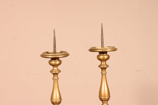 Pair Of Small Italian Torches Late 17th Century