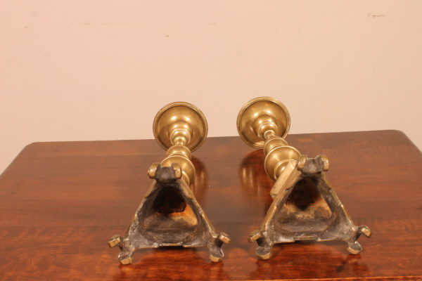 Pair Of Small Italian Torches Late 17th Century