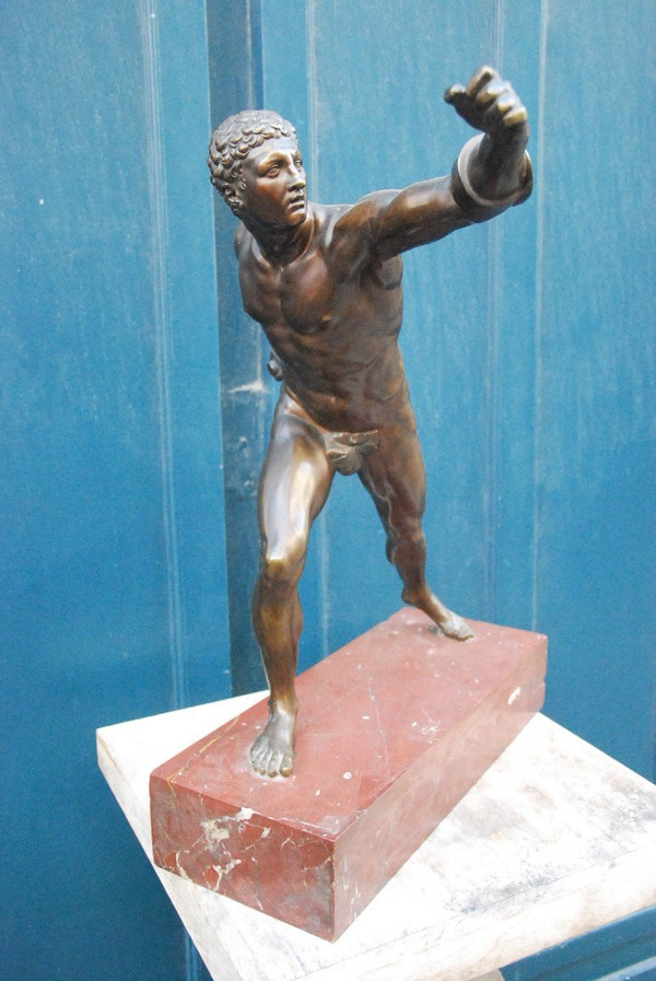 Important Bronze Le Gladiateur Borghèse Début Du XIXe siècle